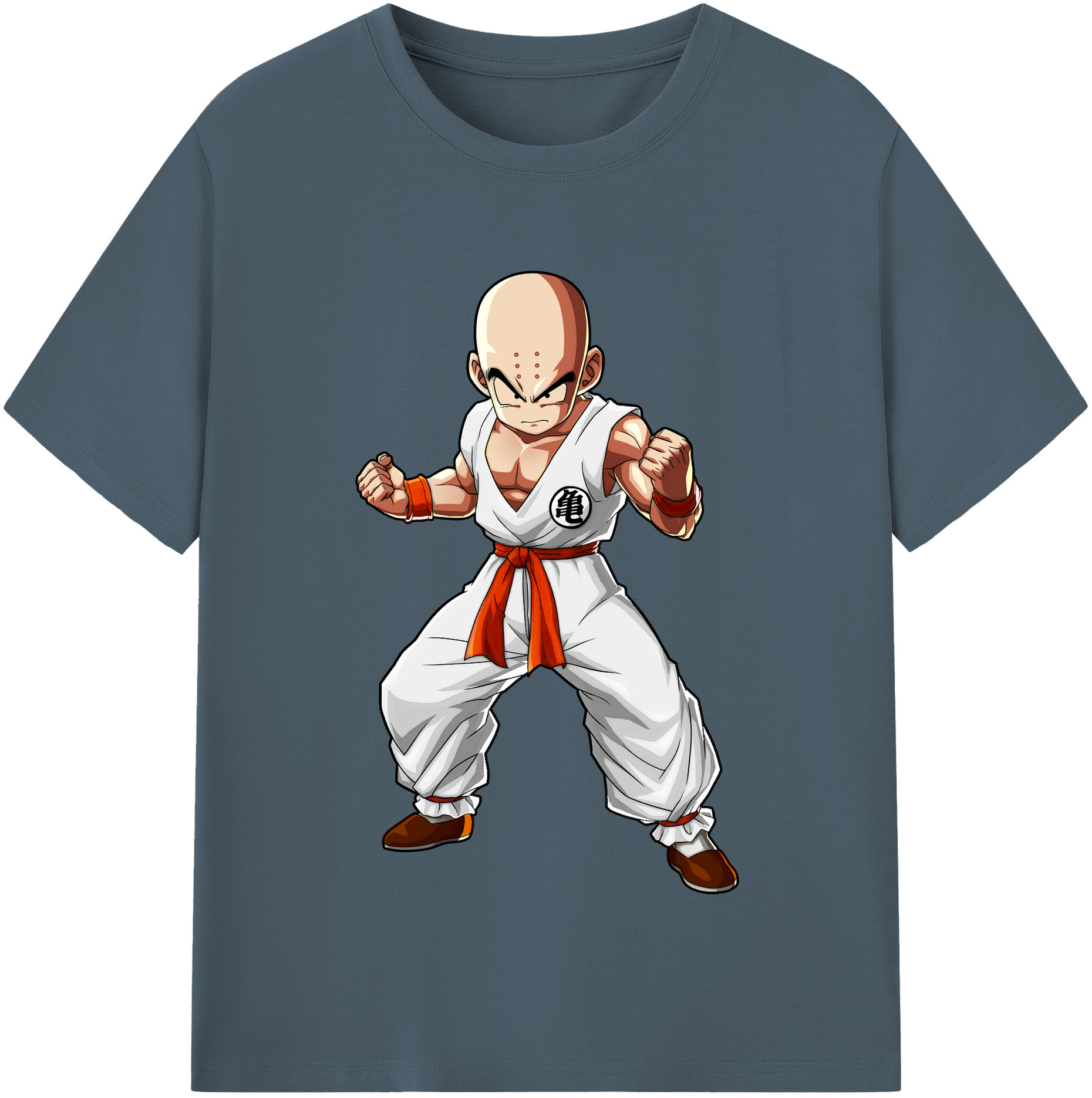 （画像用） ドラゴンボール クリリン DRAGON BALL krillin 綿100％半袖Tシャツ（フロントプリント）